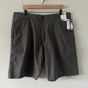 Wrangler Outdoor Cargo‎ Shorts Mens 40 Gray Performance UPF 40+ Hiking